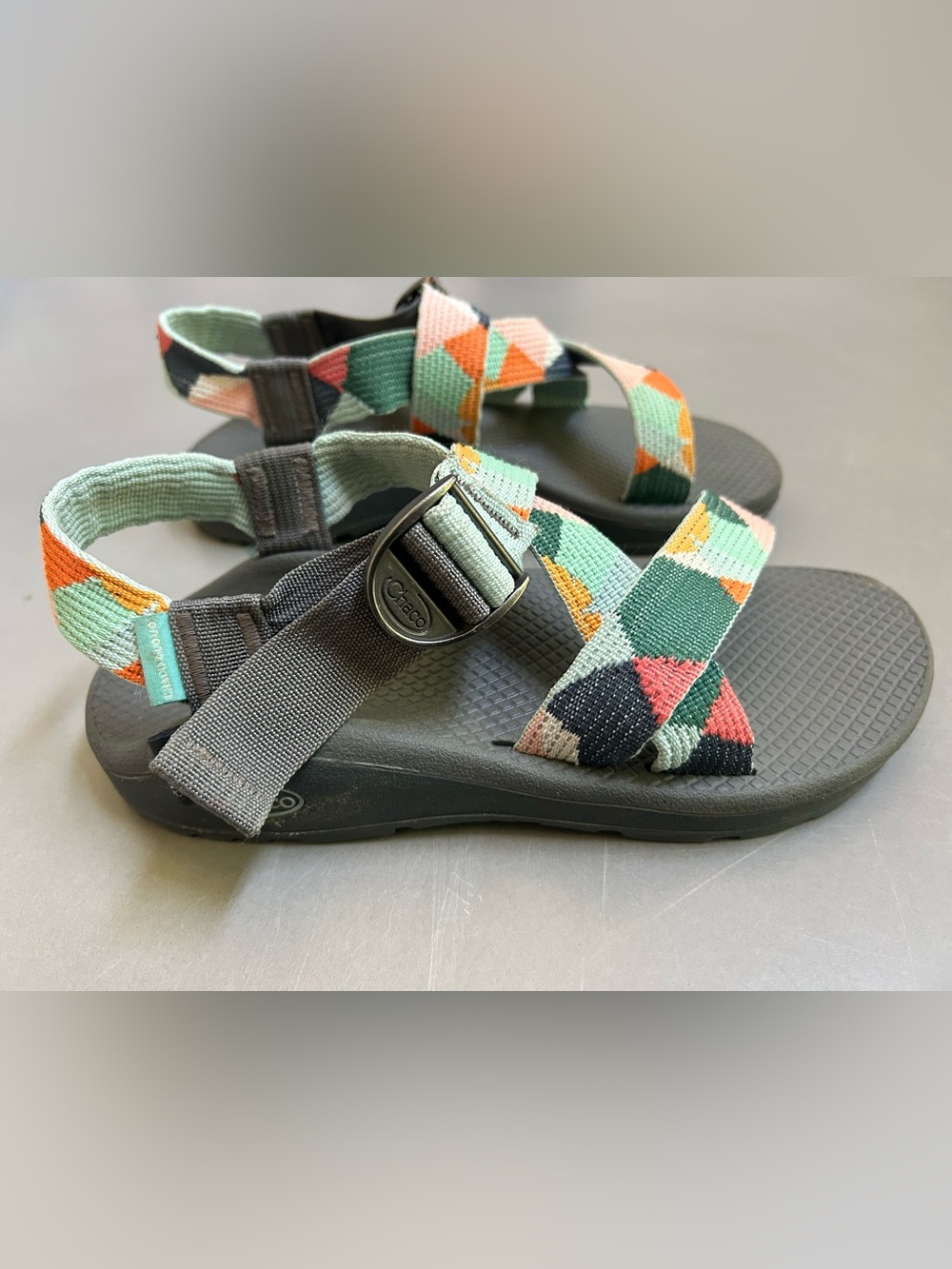 Chaco Women's Sandals Mint Green Multi-Pattern Straps